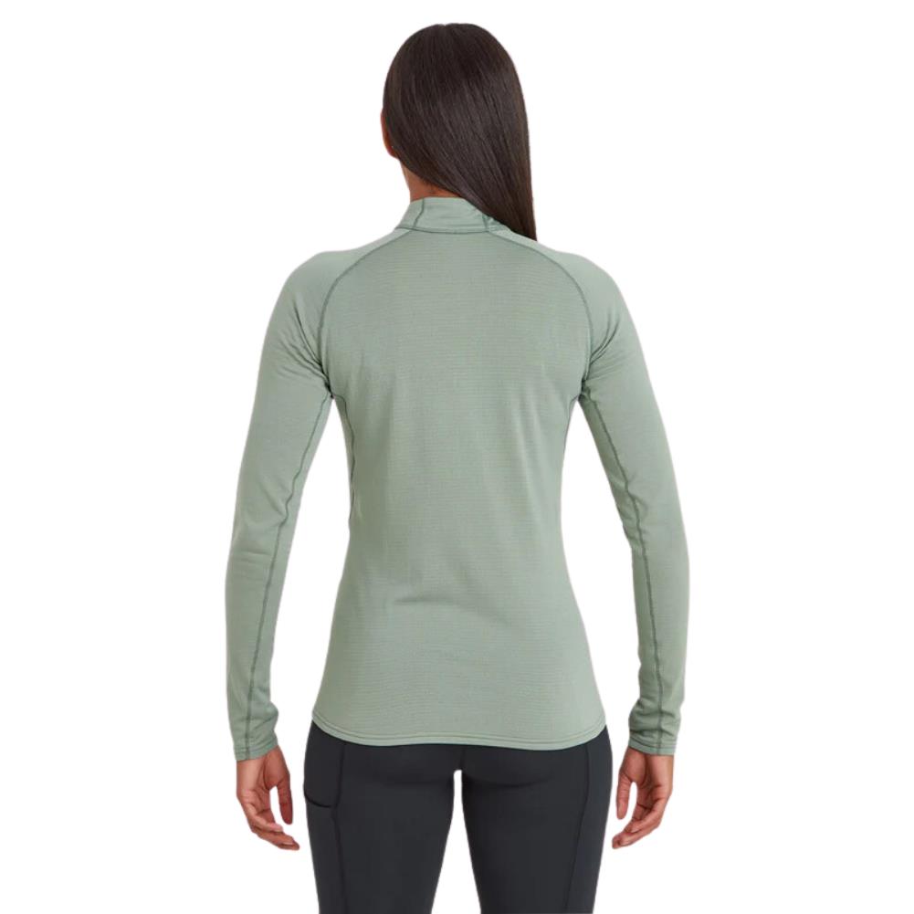 Montane Women&#39;s Allez Micro Pull-On Fleece Jacket (Pale Sage) main back