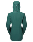 Montane Women's Phase Waterproof Jacket - 10 (Dark Wakame Green) back