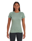 Montane Women's Dart T-Shirt (Pale Sage) model front