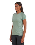Montane Women's Dart T-Shirt (Pale Sage) model angle