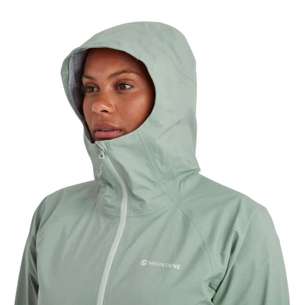 Montane Women&#39;s Phase Lite Waterproof Jacket (Pale Sage) hoody