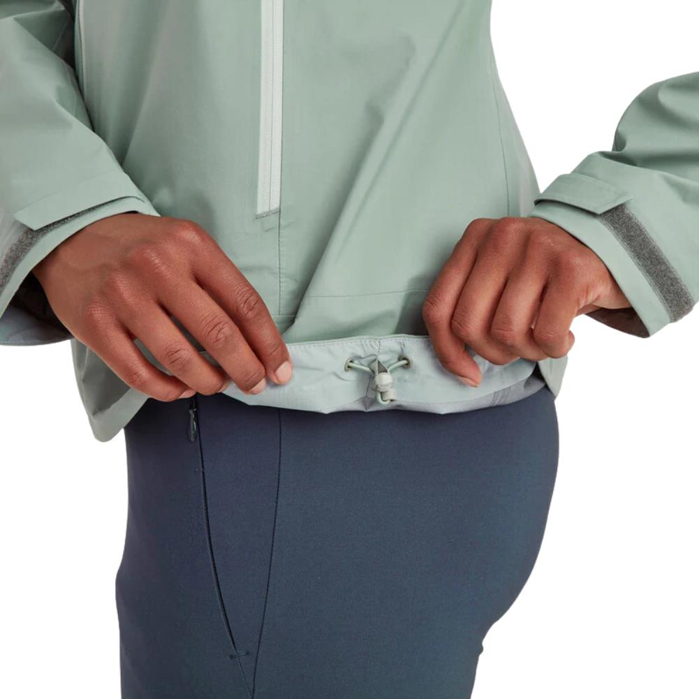 Montane Women&#39;s Phase Lite Waterproof Jacket (Pale Sage) tighten