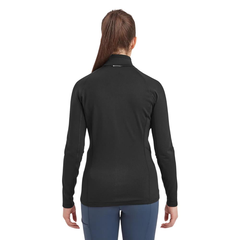 Montane Women's Protium Fleece Jacket (Black) back model