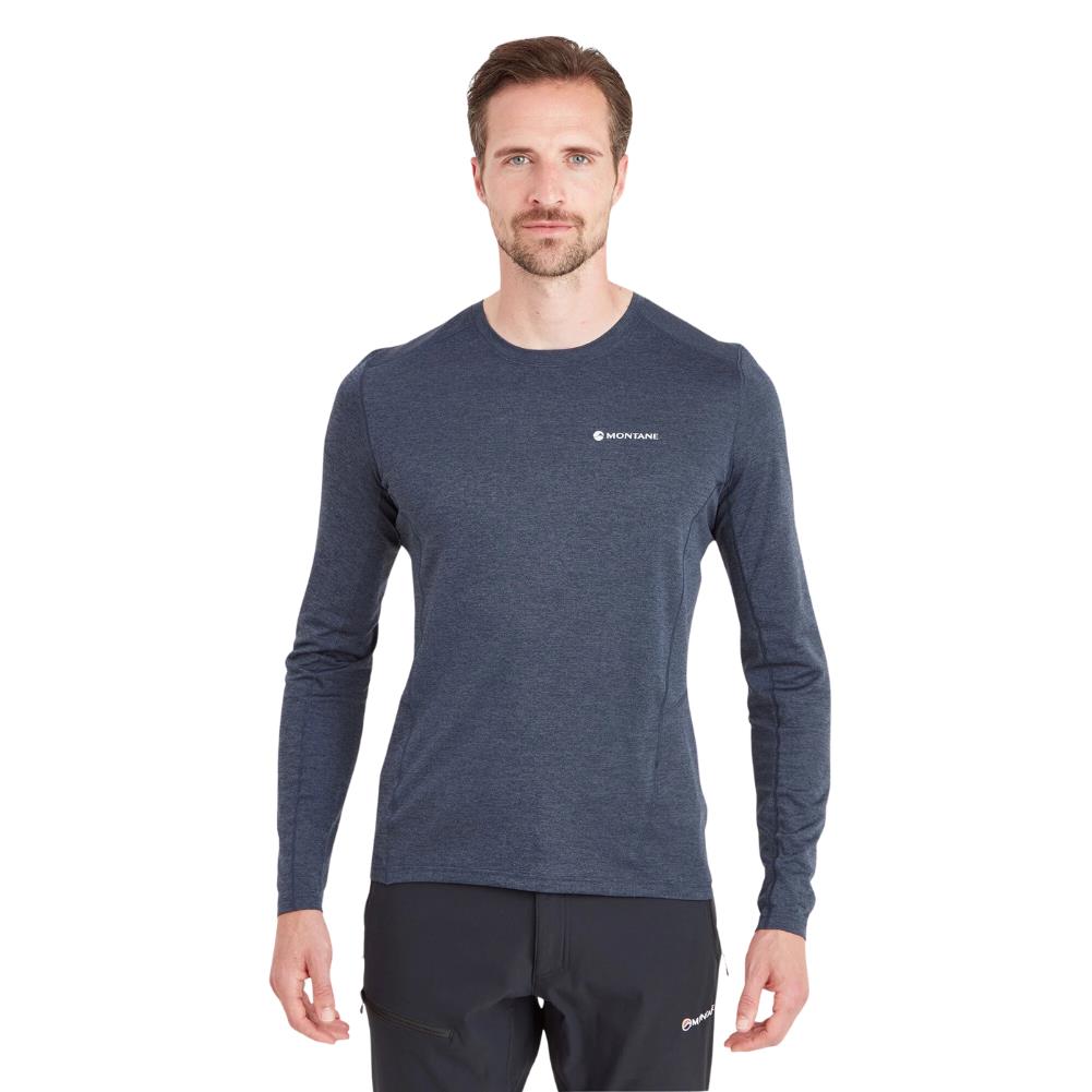 Montane Men's Dart Long Sleeve T-Shirt (Eclipse Blue) model