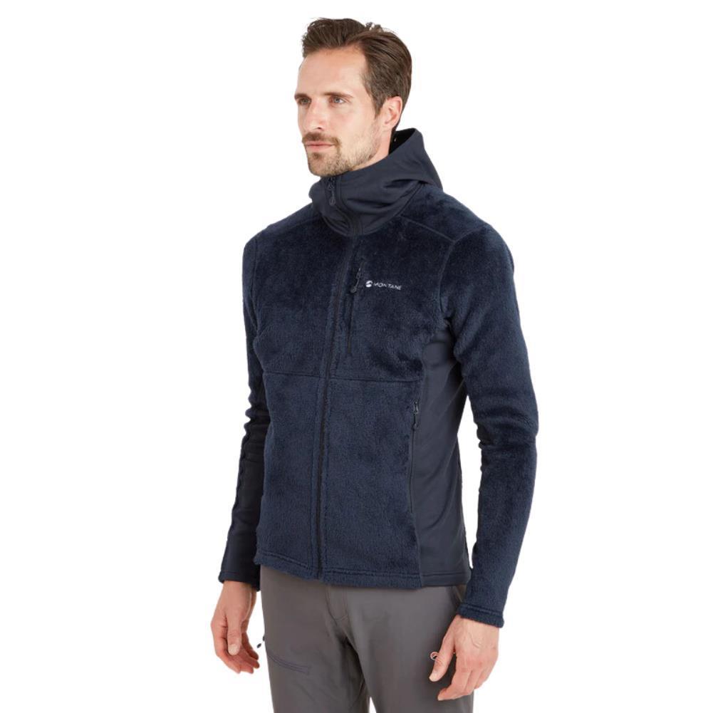 Montane Men's Protium XPD Hooded Fleece Jacket (Eclipse Blue) model angle