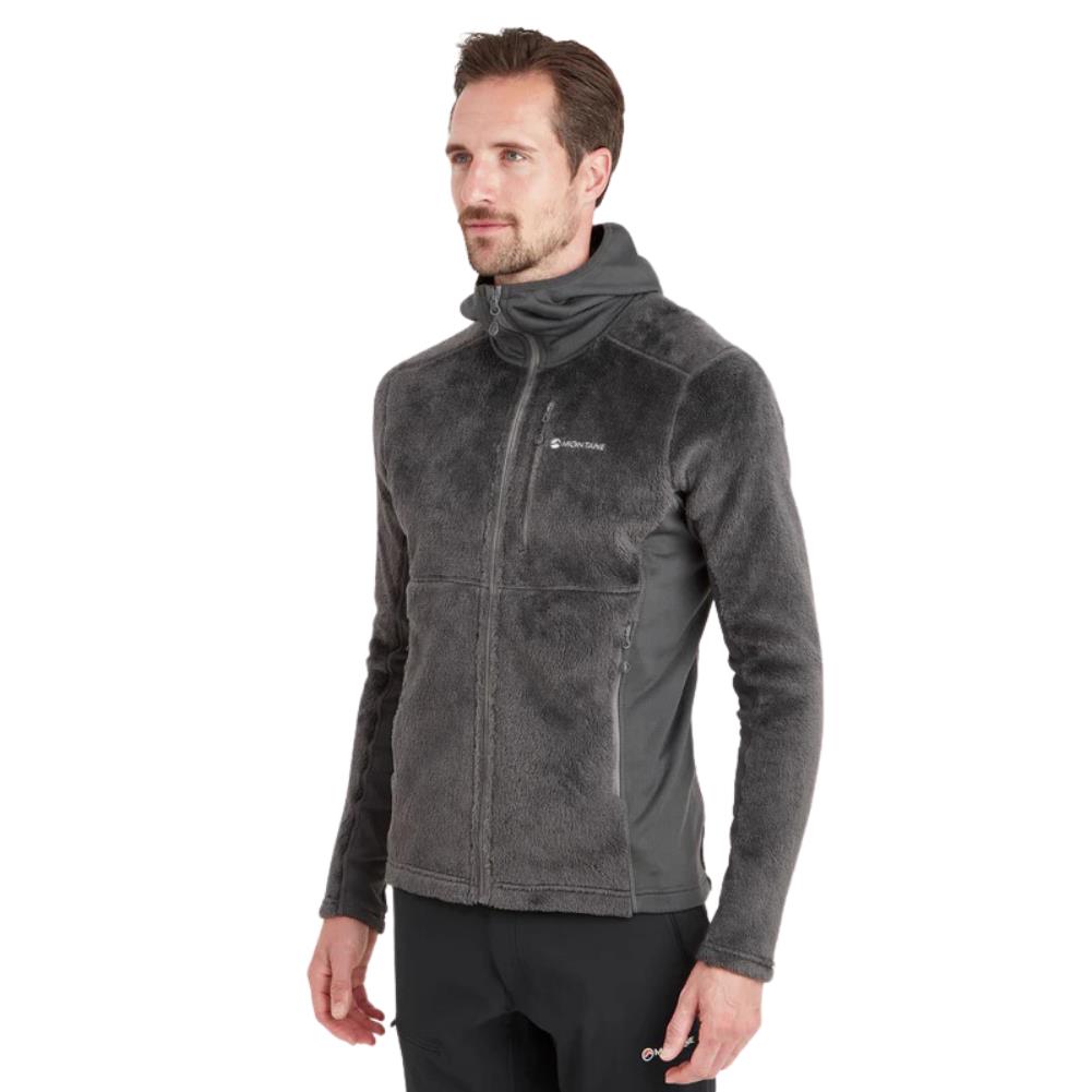 Montane Men's Protium XPD Hooded Fleece Jacket - L (Slate) Model angle