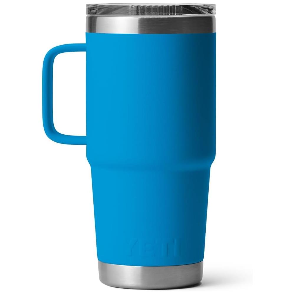 Yeti Rambler 20 OZ Travel Mug (Big Wave Blue) back