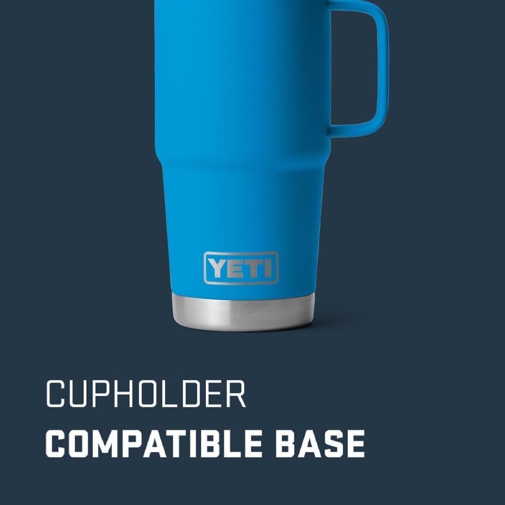 Yeti Rambler 20 OZ Travel Mug (Big Wave Blue) info base