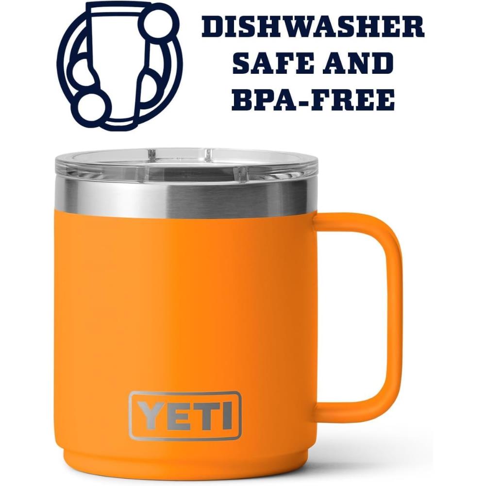 Yeti Rambler 10 OZ Mug (King Crab) dishwasher