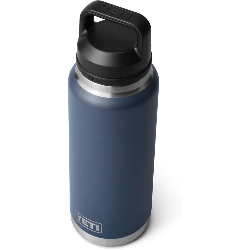 Yeti Rambler 36 oz Chug Bottle (Navy) top angle