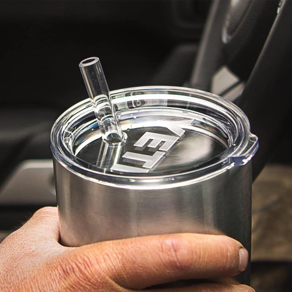 Yeti Rambler Tumbler 30oz Straw Lid (White) up close