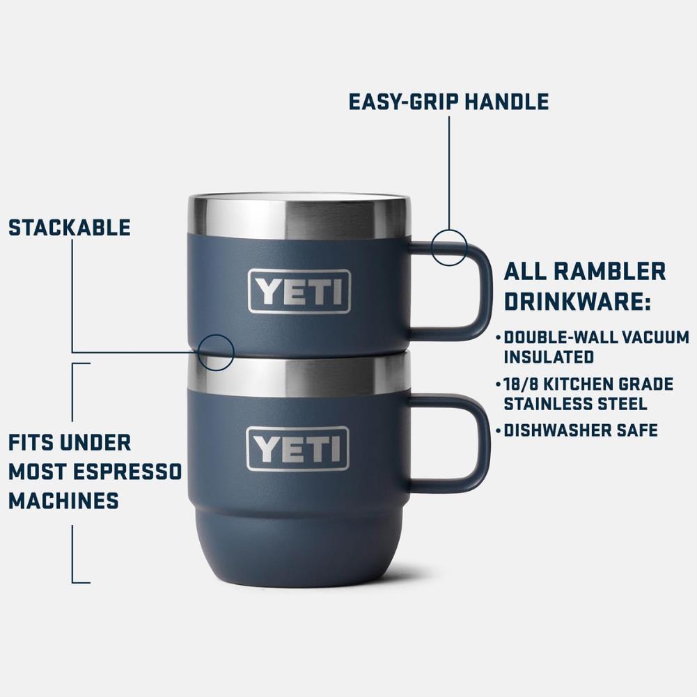 YETI Rambler 6 OZ Stackable Mug 2 Pack (King Crab) info