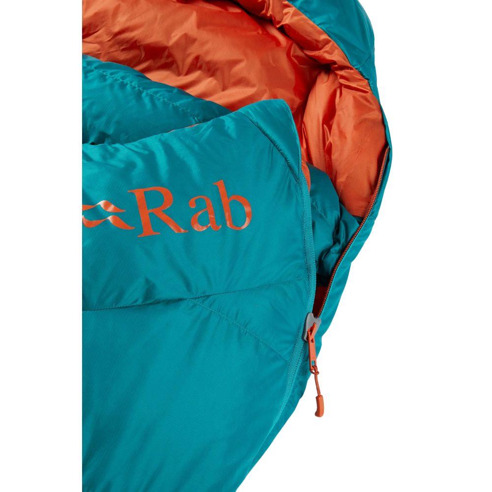 Rab Women&#39;s Ascent 500 Left Zip Down Sleeping Bag (Marina Blue)