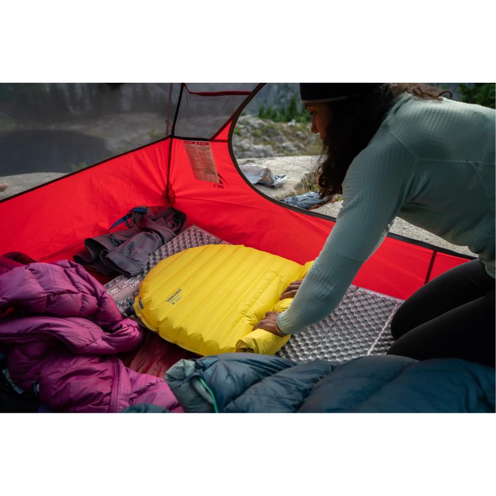 Thermarest NeoAir XLite NXT Sleeping Mat - Regular (Lemon Curry) rolling up