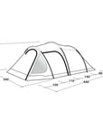 Outwell Earth 5 Tent - 5 Man Tunnel Tent Size 