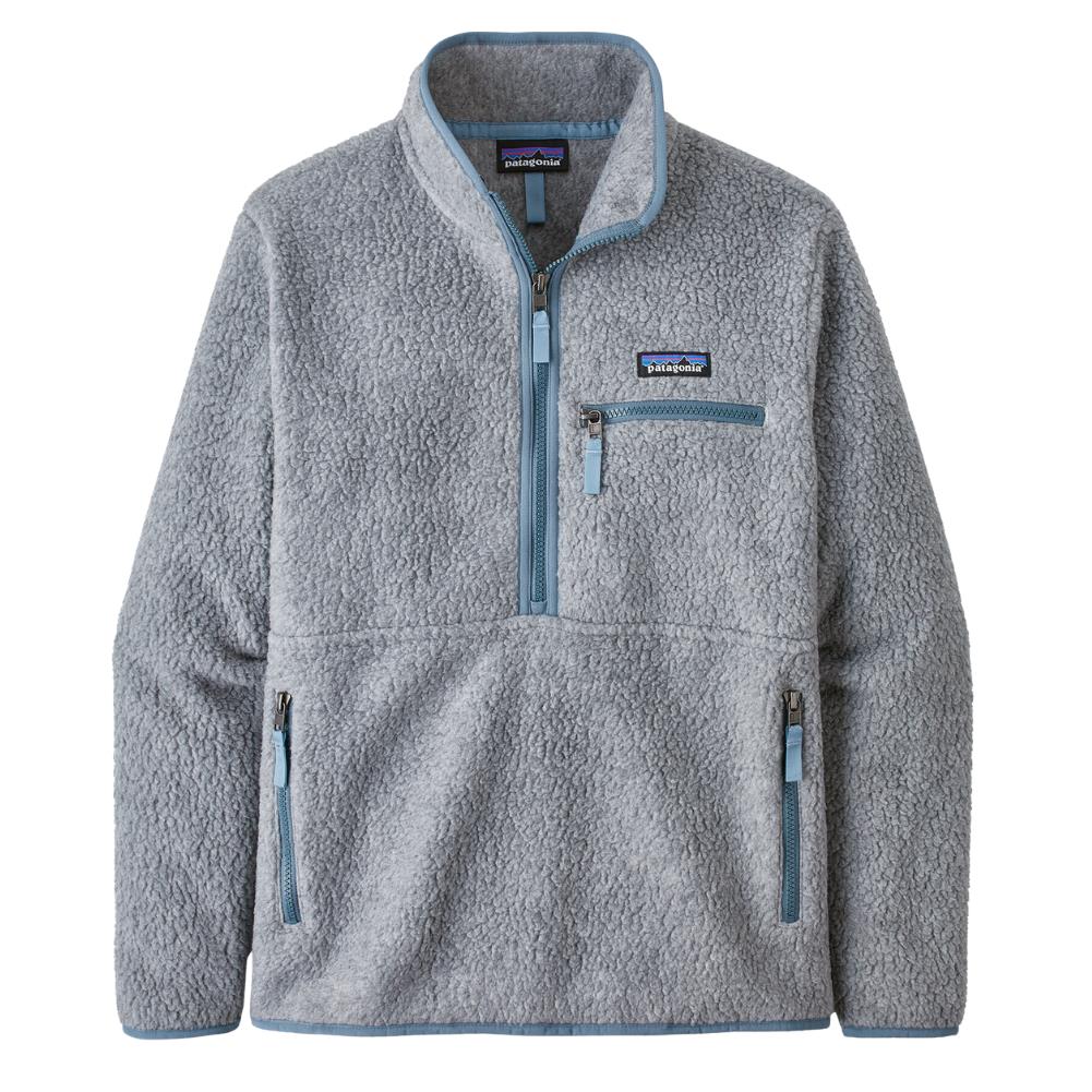 Patagonia Women's Retro Pile Fleece Marsupial - 10UK (Salt Grey w/Light Plume Grey)