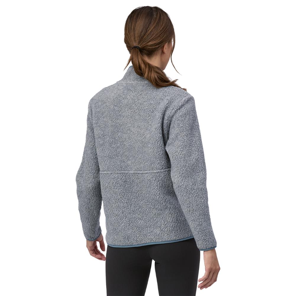 Patagonia Women's Retro Pile Fleece Marsupial - 10UK (Salt Grey w/Light Plume Grey) back