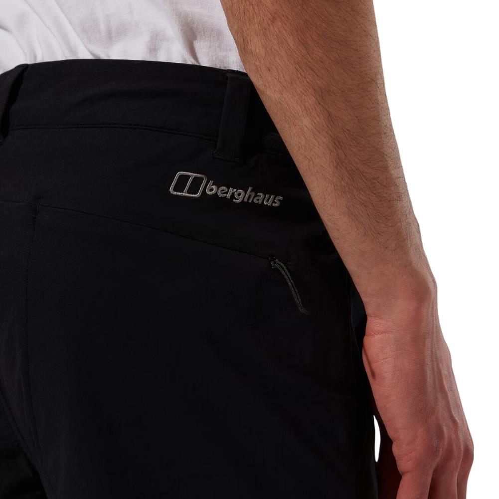 Berghaus Men's Everyday Straight Pant (Jet Black) close up view