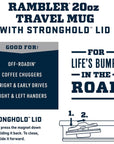 Yeti Rambler 20 OZ Travel Mug (Key Lime) mug info