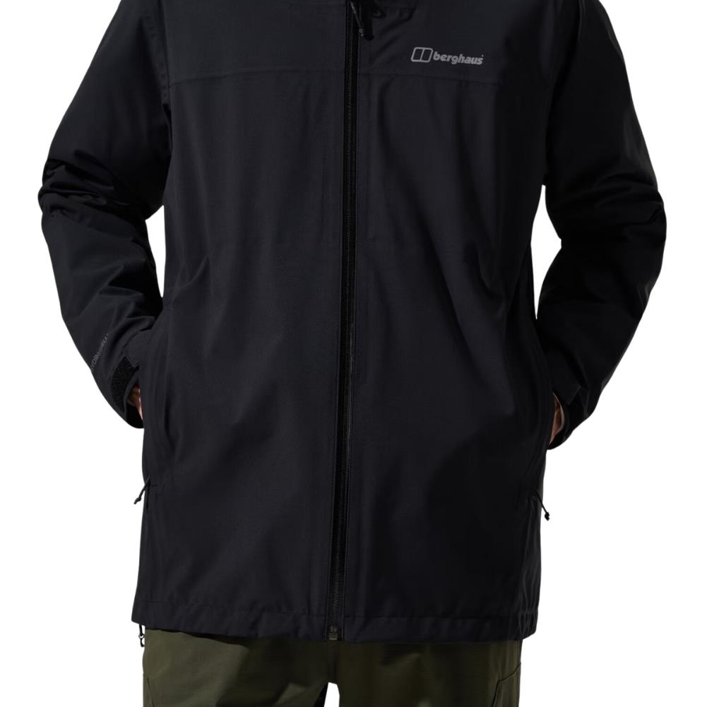 Berghaus Men&#39;s Arnaby Hooded Waterproof Jacket (Black)