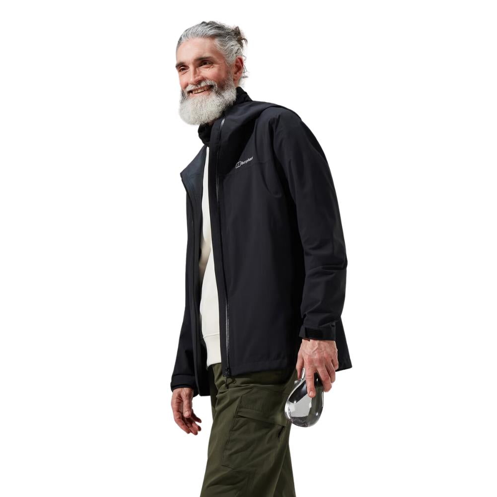 Berghaus Men&#39;s Arnaby Hooded Waterproof Jacket (Black)