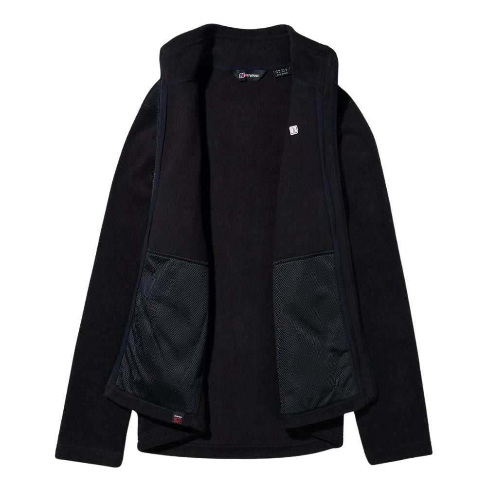 Berghaus Men's Prism Polartec Interactive Fleece Jacket (Black) open
