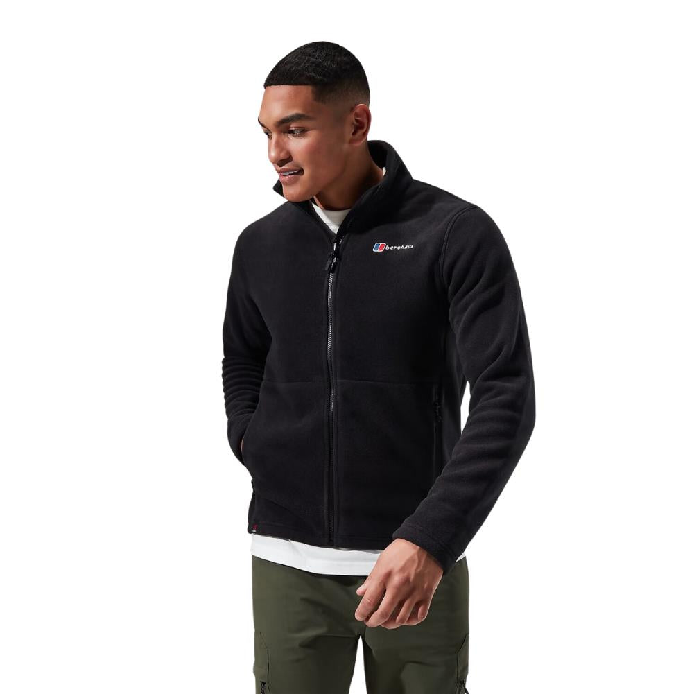 Berghaus Men's Prism Polartec Interactive Fleece Jacket (Black) model looking way