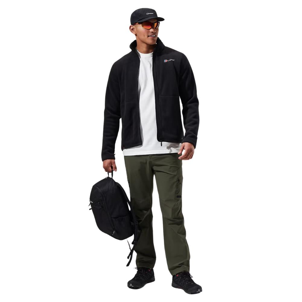 Berghaus Men&#39;s Prism Polartec Interactive Fleece Jacket (Black) full body