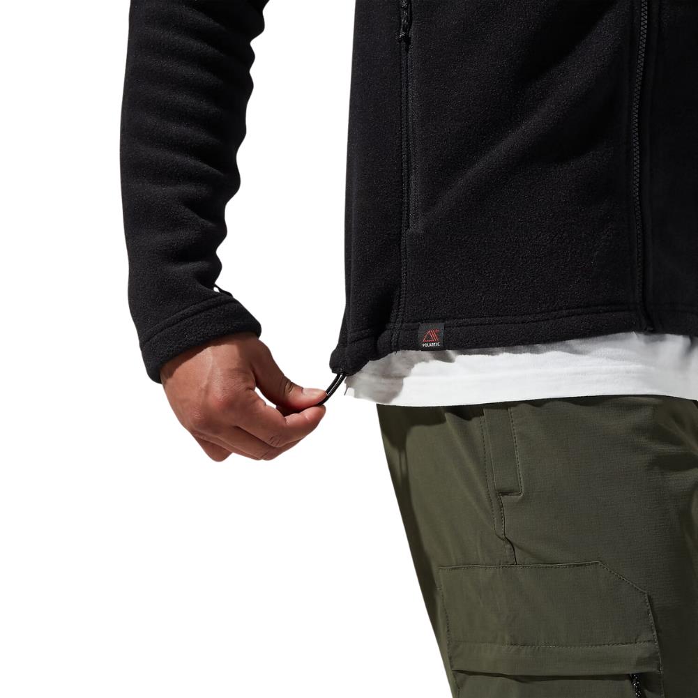 Berghaus Men&#39;s Prism Polartec Interactive Fleece Jacket (Black) pulley