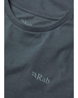 Rab Women's Tuku Ridge Tee (Orion Blue) rab logo