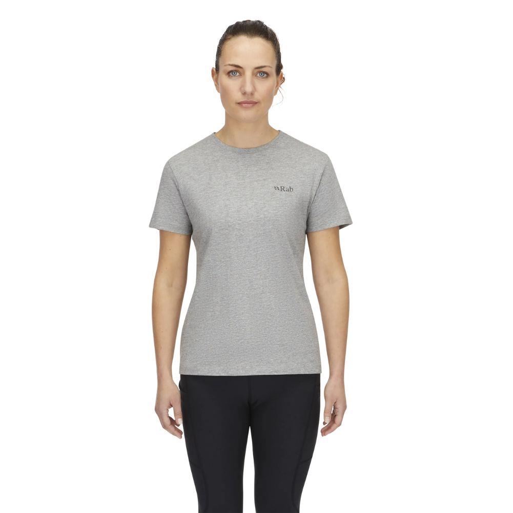 Rab Women's Tuku Ridge Tee (Grey Merl) model