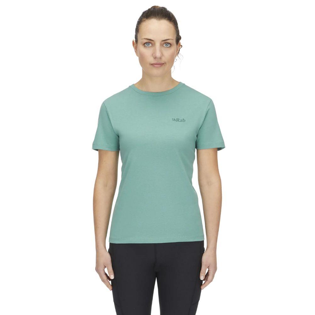 Rab Women&#39;s Tuku Ridge Tee (Glacier Blue) main model