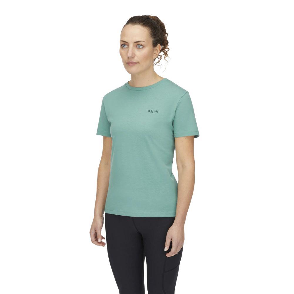 Rab Women&#39;s Tuku Ridge Tee (Glacier Blue) angle