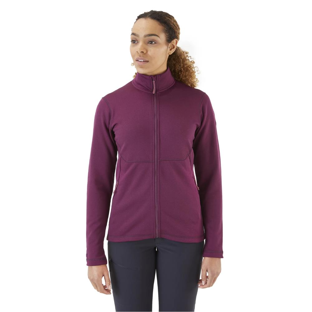 Rab Women&#39;s Geon Fleece Jacket (Eggplant) women front