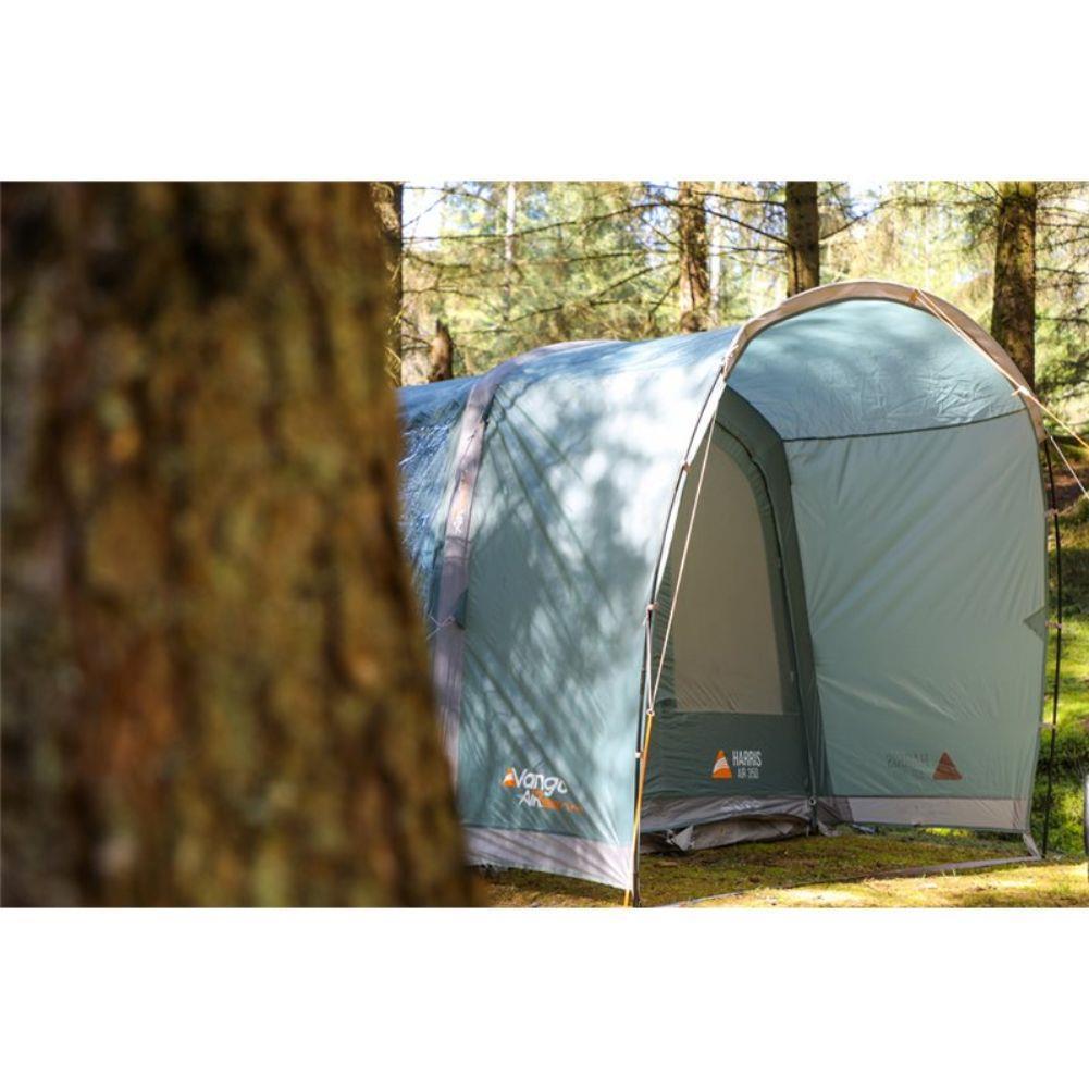 Vango Harris Air 350 Tent - 3 Man Tent (Mineral Green) CLose Front