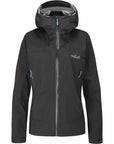 Rab Women's Downpour Plus 2.0 Waterproof Jacket (Black)