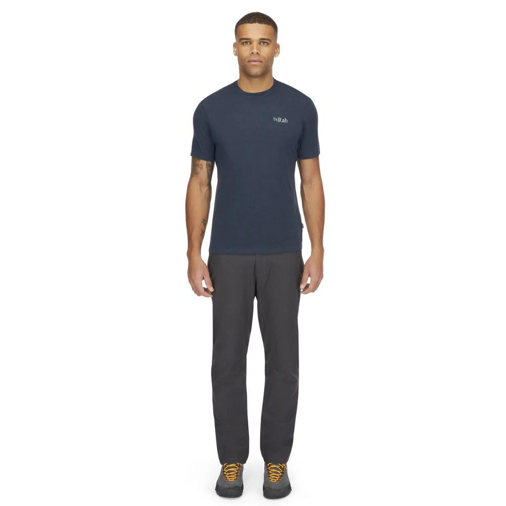 Rab Men&#39;s Crimp Elevation Tee (Tempest Blue) model
