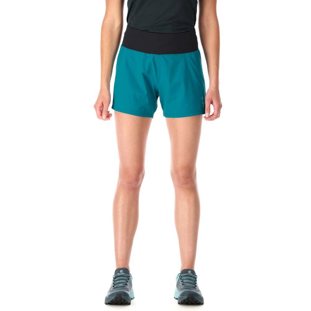 Rab Women&#39;s Momentum Shorts - 4&quot; Inch (Marine Blue) model just legs