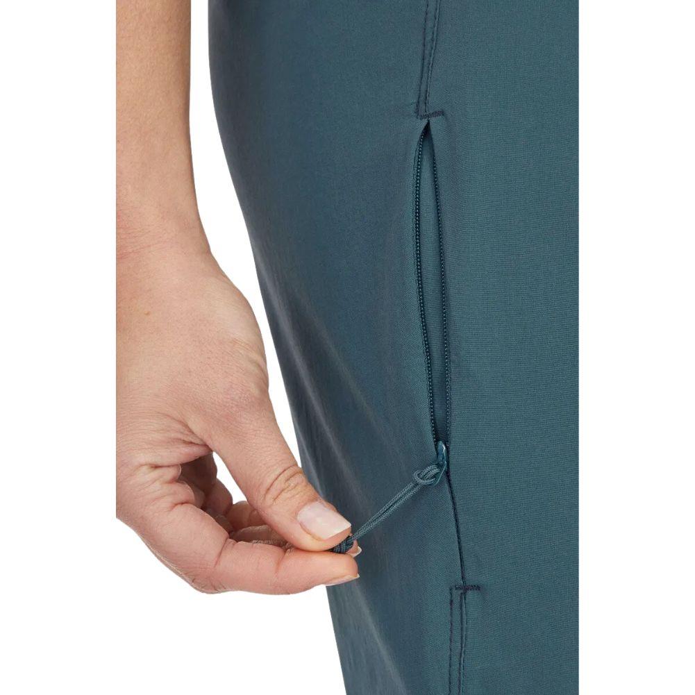 Rab Women&#39;s Momentum Pants - Regular (Orion Blue) zipper