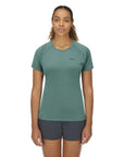 Rab Women's Sonic Tee (Eucalyptus) model