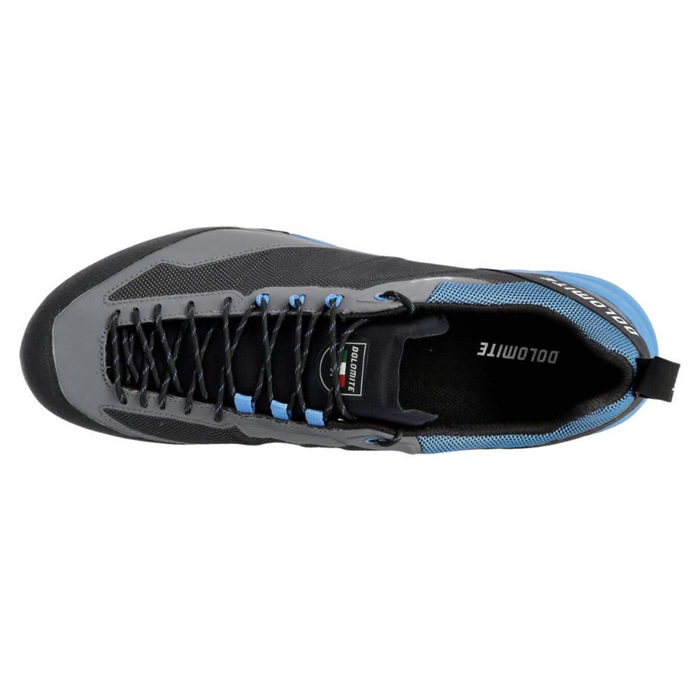 Dolomite Men&#39;s Crodarossa Tech Gore-Tex Shoe (Anthracite Grey/Blue) top view