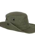 Tilley T3 Wanderer Vintage Hat (Olive) side view