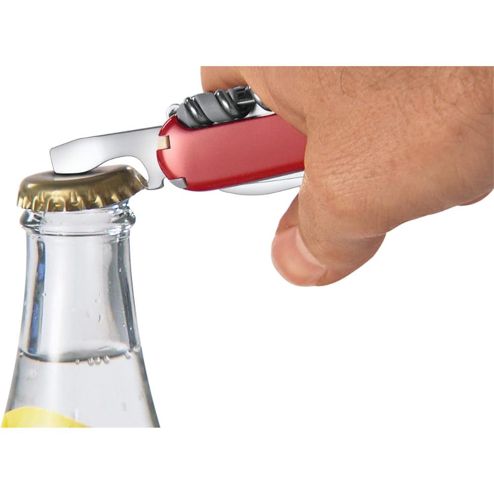 Victorinox Spartan Swiss Army Pocket Knife (Silver Transparent) bottle open