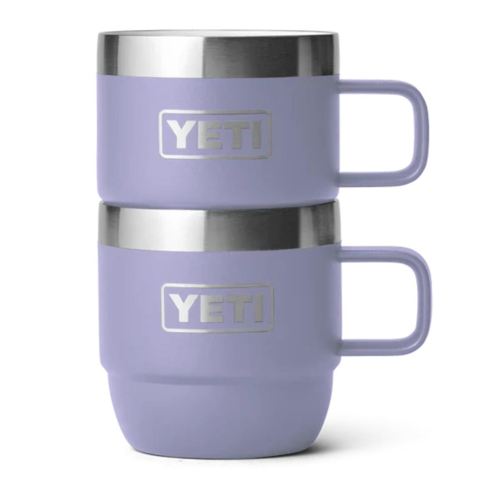 YETI Rambler 6 OZ Stackable Mug 2 Pack (Cosmic Lilac) stacked up