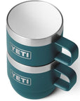 YETI Rambler 6 OZ Stackable Mug 2 Pack (Agave Teal) stacked