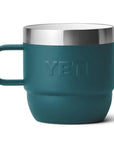 YETI Rambler 6 OZ Stackable Mug 2 Pack (Agave Teal) back