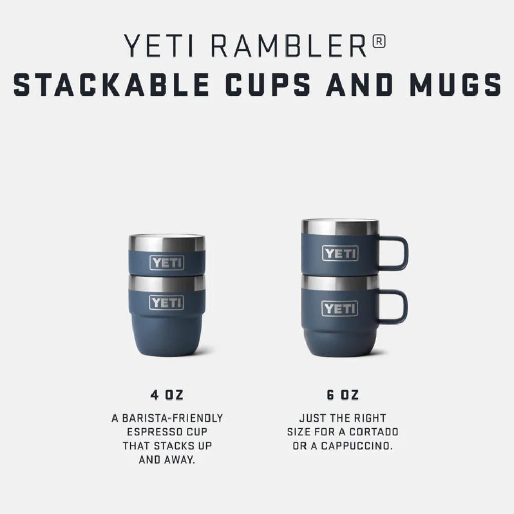 YETI Rambler 6 OZ Stackable Mug 2 Pack (Agave Teal) stack info