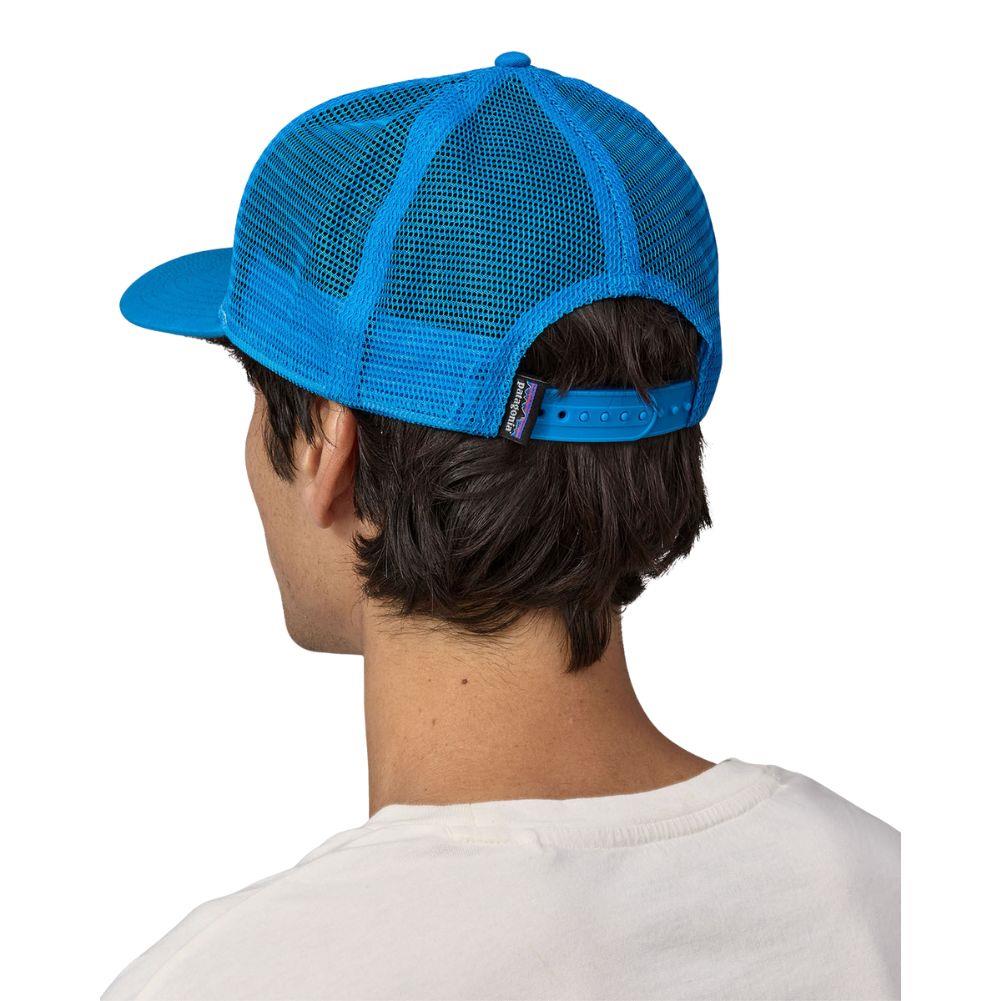 Patagonia P-6 Logo Trucker Hat (White/Vessel Blue) - Back