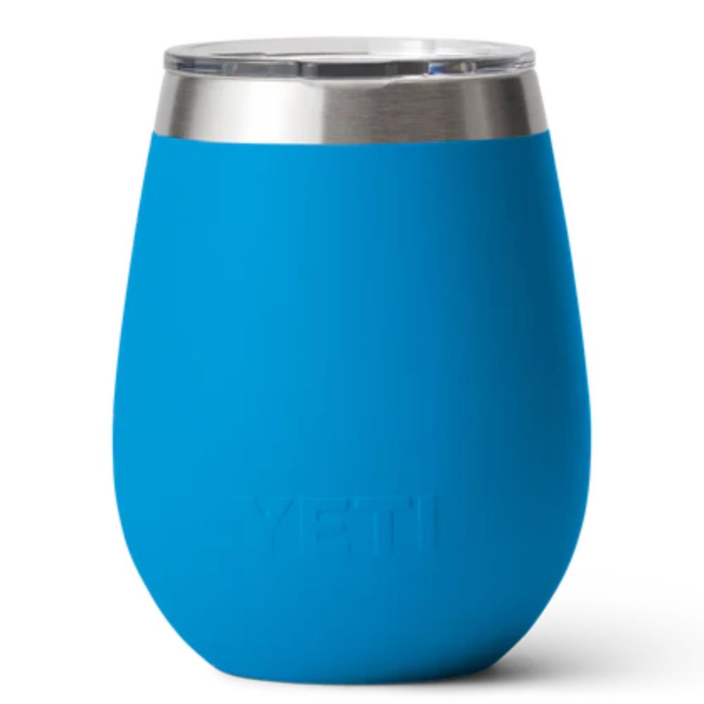 Yeti Rambler 10 OZ Wine Tumbler (Big Wave Blue) back
