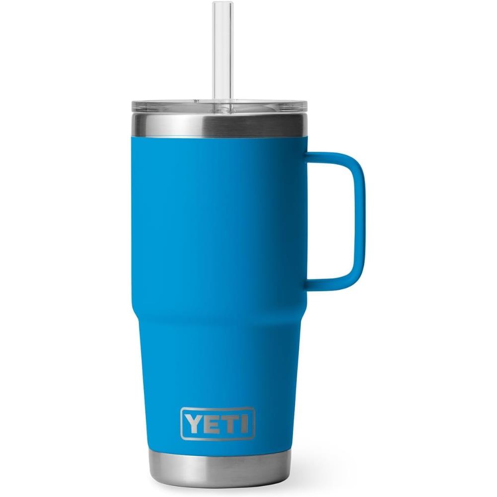 Yeti Rambler 25 OZ (710 ML) Straw Mug (Big Blue Wave)